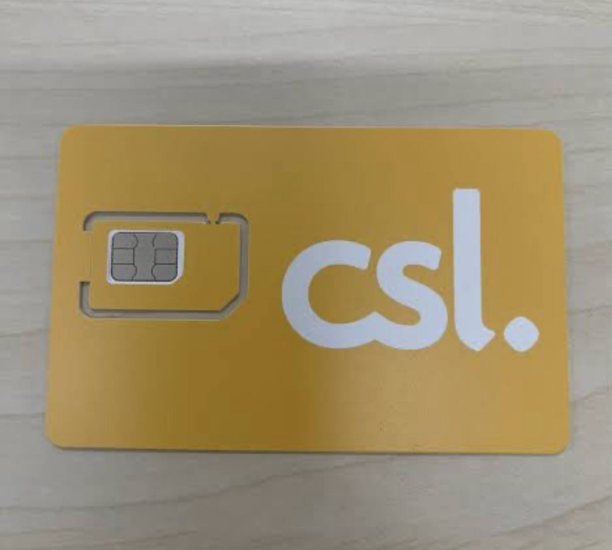 csl 电话卡实拍