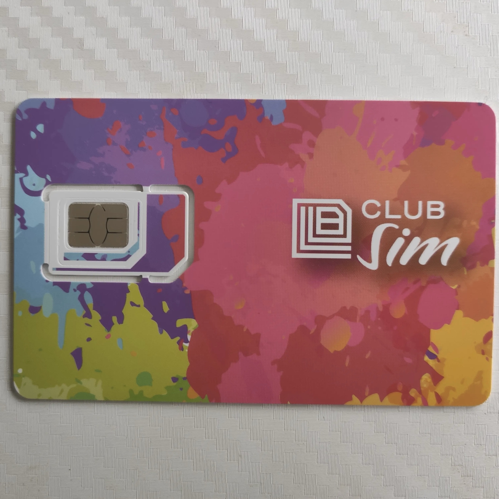 Club Sim 电话卡实拍